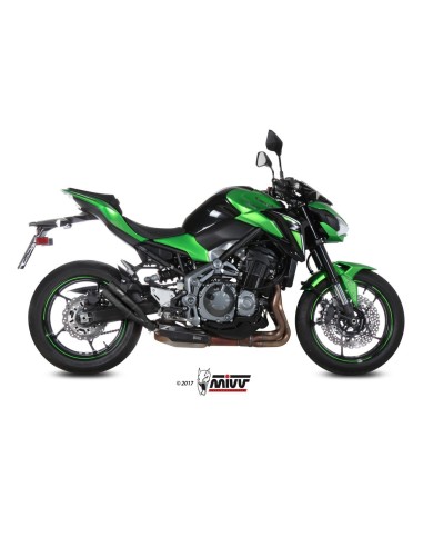 silencioso mivv double gun black kawasaki z900 2017 19 z900 a2 2017 26 k 045 ldgb