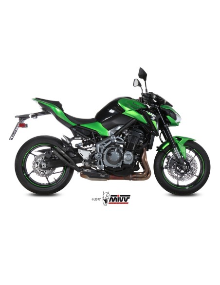 silencioso mivv double gun black kawasaki z900 2017 19 z900 a2 2017 26 k 045 ldgb