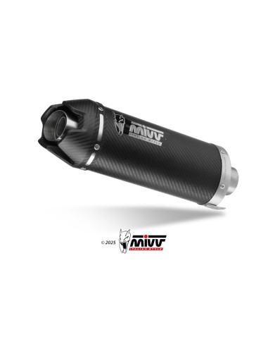 silencioso mivv ak 1 carbono con tapa de carbono kawasaki zx 6 r 636 2019 26 k 050 l3k