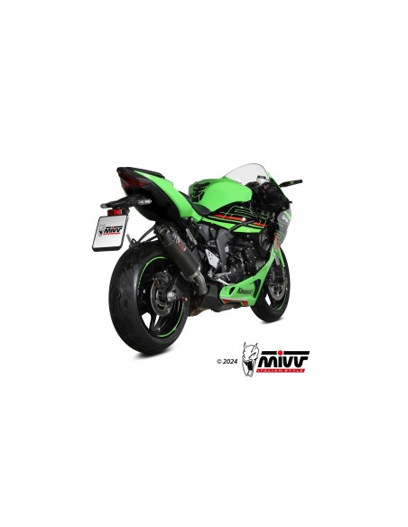 silencioso mivv ak 1 carbono con tapa de carbono kawasaki zx 6 r 636 2019 26 k 050 l3k