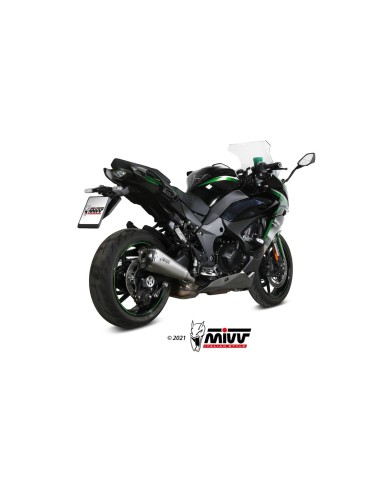 silencioso mivv delta race st acero kawasaki ninja 1000 sx tourer 2020 25 k 054 ldrx