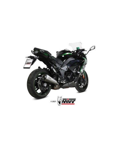 silencioso mivv delta race st acero kawasaki ninja 1000 sx tourer 2020 25 k 054 ldrx