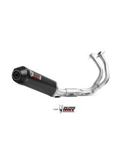 escape completo mivv 2x1 oval carbon con tapa carbono kawasaki ninja 650 z650 2024 26