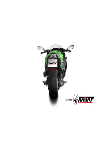 escape completo mivv 2x1 delta race black kawasaki ninja 650 z650 2024 26 k 057 ldrb
