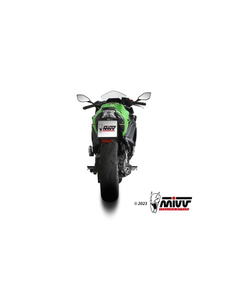 escape completo mivv 2x1 delta race st steel kawasaki ninja 650 z650 2024 26 k 057 ldrx