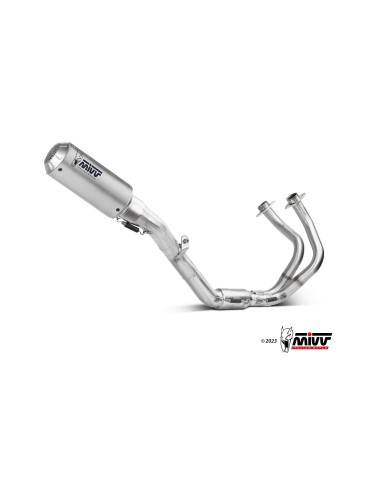escape completo mivv 2x1 mk3 st steel kawasaki ninja 650 z650 2024 26 k 058 sm3x