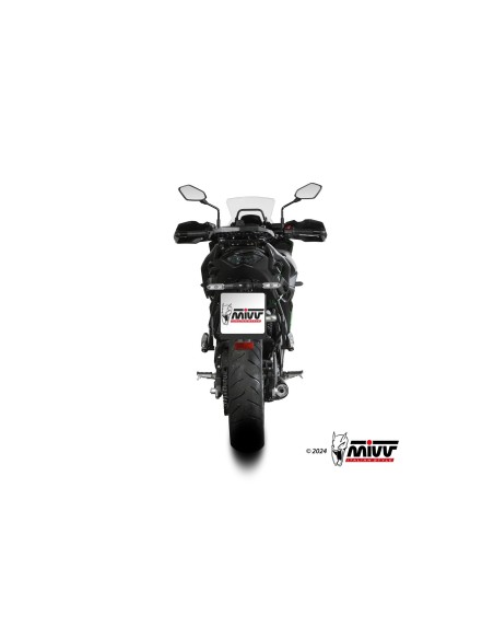 escape completo mivv 2x1 oval black con tapa de carbono kawasaki versys 650 2024 26