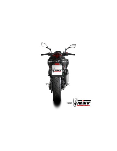silencioso mivv ak 1 titanium con tapa de carbono kawasaki z500 se 2024 26 k 061 l4k