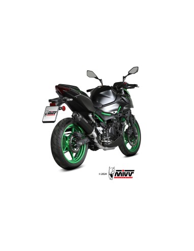 silencioso mivv ak 1 black con tapa de carbono kawasaki z500 se 2024 26 k 061 lzk