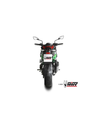 silencioso mivv ak 1 titanio con tapa de carbono kawasaki z900 2025 26 k 062 l4k