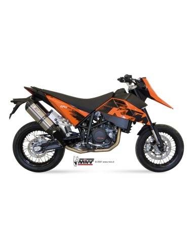 silenciosos mivv 2 bolt on suono st steel con tapa carbono ktm 690 sm 2007 12 kt 003 l7