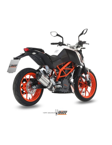 escape completo mivv 1x1 suono st steel con tapa carbono ktm 390 duke 2013 16 kt 012 l7