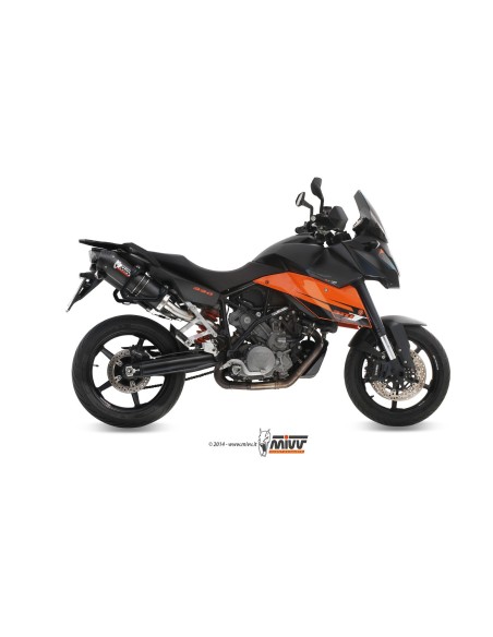 silenciosos mivv oval carbono c tapa carbono ktm 990 supermoto smt 2009 13 kt 013 l3c