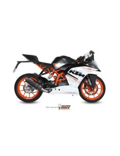 escape completo mivv 1x1 suono black con tapa carbono ktm rc 390 2014 16 kt 015 l9