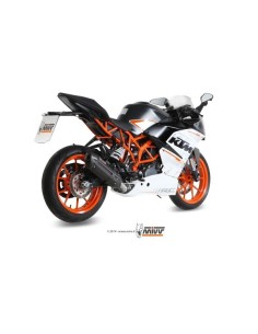 escape completo mivv 1x1 suono black con tapa carbono ktm rc 390 2014 16 kt 015 l9 2
