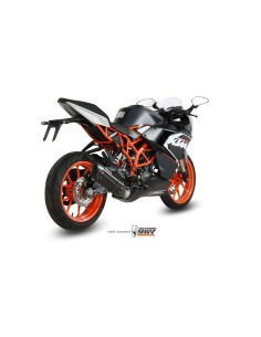 escape completo mivv 1x1 suono black con tapa carbono ktm rc 125 2014 16 kt 016 l9 2