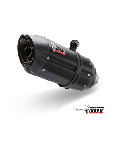 escape completo mivv 1x1 suono black con tapa carbono ktm rc 125 2014 16 kt 016 l9