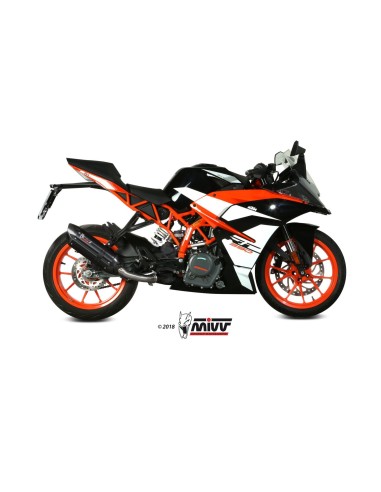 silencioso mivv suono acero negro carbon ktm 125 390 duke rc 125 390 2017 20 kt 019 l9