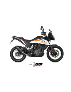 silencioso mivv oval carbono c tapa carbono ktm 390 adventure 2020 24 kt 024 l3c 2