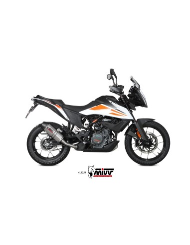 silencioso mivv oval titan c tapa carbono ktm 390 adventure 2020 24 kt 024 l4c