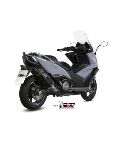 escape completo mivv 2x1 speed edge black kymco ak550 2017 20 o 009 lrb