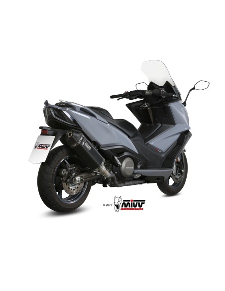 escape completo mivv 2x1 speed edge black kymco ak550 2017 20 o 009 lrb