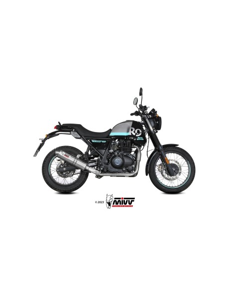 silencioso mivv oval st acero royal enfield scram 411 2022 24 himalayan 2021 23