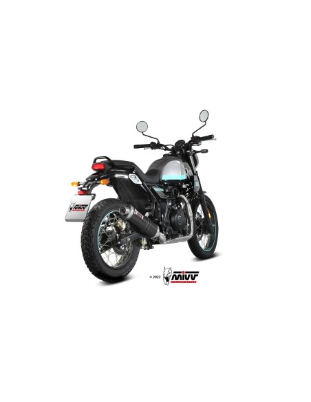 silencioso mivv oval black royal enfield scram 411 2022 24 himalayan 2021 23 re 001 lz
