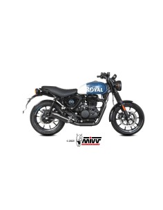 silencioso mivv hr 1 black con tapa en carbono royal enfield hntr 350 2022 24 re 005 lh1bc 2