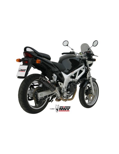 silencioso mivv gp carbon c tapa carbono suzuki sv 650 1999 02 s 004 l2sc