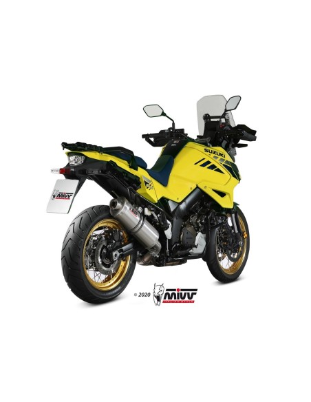 silencioso mivv oval acero suzuki dl v strom 1000 xt 2014 20 v strom 1050 xt 2020 26