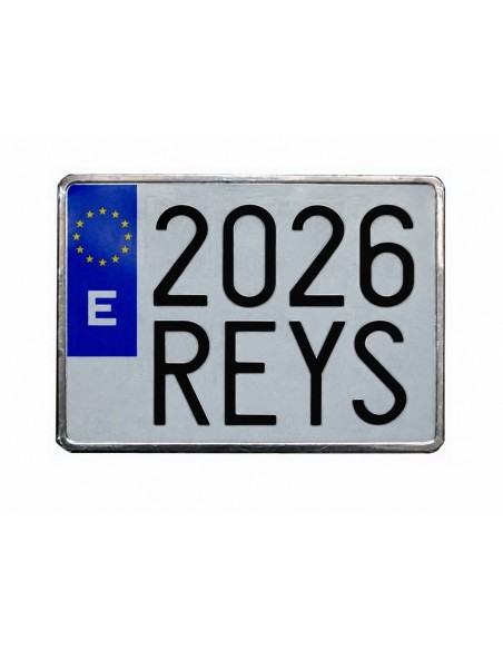 placa de matricula moto samart aluminio 220x150 mm