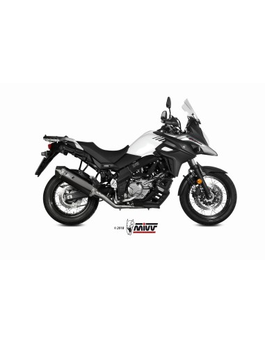 escape completo mivv 2x1 speed edge black suzuki dl v strom 650 xt 2017 25 s 049 lrb