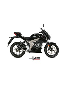 escape completo mivv 1x1 mk3 black suzuki gsx r 125 gsx s 125 2017 20 s 055 sm3b 2