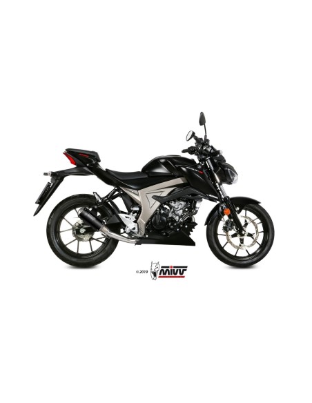 escape completo mivv 1x1 mk3 black suzuki gsx r 125 gsx s 125 2017 20 s 055 sm3b