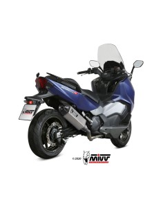 escape completo mivv 2x1 speed edge st steel con tapa carbono sym maxsym tl 500 508 2020 2