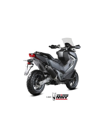 silencioso mivv oval black con tapa de carbono sym adxtg 400 2025 sy 004 lvc