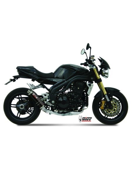 silencioso mivv gp black triumph speed triple 2005 06 t 005 lxb