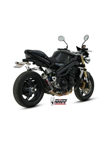 silencioso mivv gp black triumph speed triple 2005 06 t 005 lxb