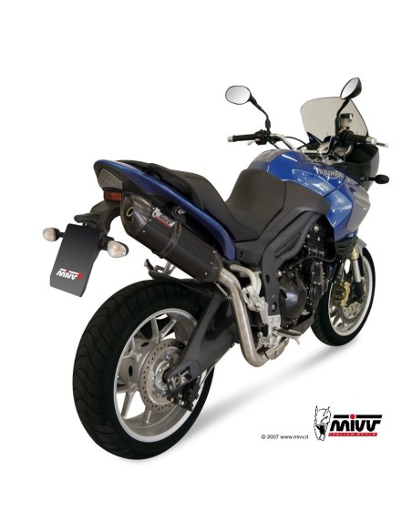 silencioso mivv suono acero negro carbon triumph tiger 1050 2007 13 t 007 l9