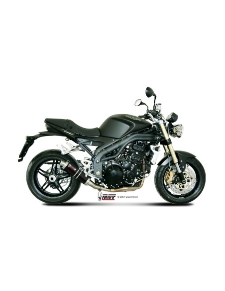 silencioso mivv gp black triumph speed triple 2007 10 t 008 lxb