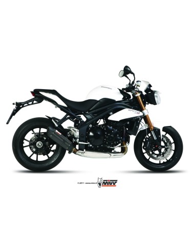 silencioso mivv suono acero negro carbon triumph speed triple 2011 15 t 012 l9