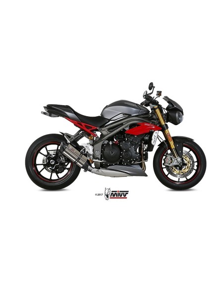silencioso mivv suono st acero carbono triumph speed triple 2016 17 t 016 l7