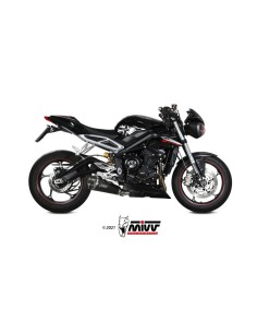 silencioso mivv delta race black triumph street triple r s rs 2017 23 t 019 ldrb 2