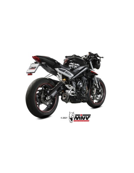 silencioso mivv delta race black triumph street triple r s rs 2017 23 t 019 ldrb
