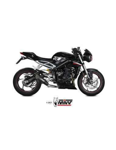 silencioso mivv x m5 black triumph street triple r s rs 2017 23 t 019 sc5b