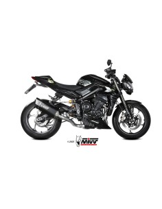 escape completo mivv 3x1 sr 1 black titanium triumph street triple 765 r rs 2025 26 2