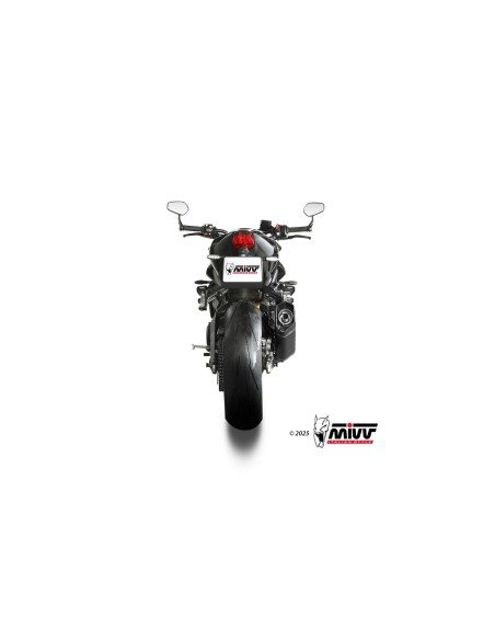 escape completo mivv 3x1 sr 1 black titanium triumph street triple 765 r rs 2025 26