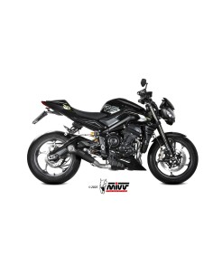 escape completo mivv 3x1 x m5 black triumph street triple 765 r rs 2025 26 t 031 sc5b
