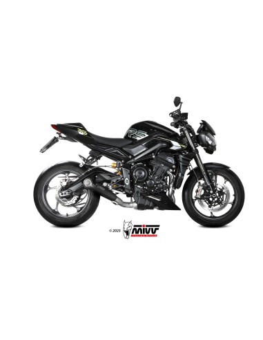 escape completo mivv 3x1 x m5 black triumph street triple 765 r rs 2025 26 t 031 sc5b